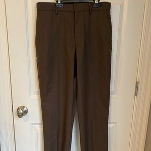 Brown wool dress pants